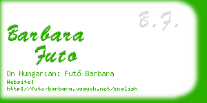 barbara futo business card