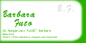 barbara futo business card